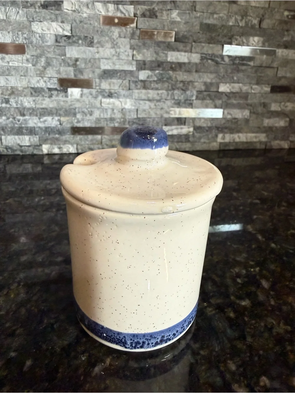Vintage McCoy Honey Crock w Lid